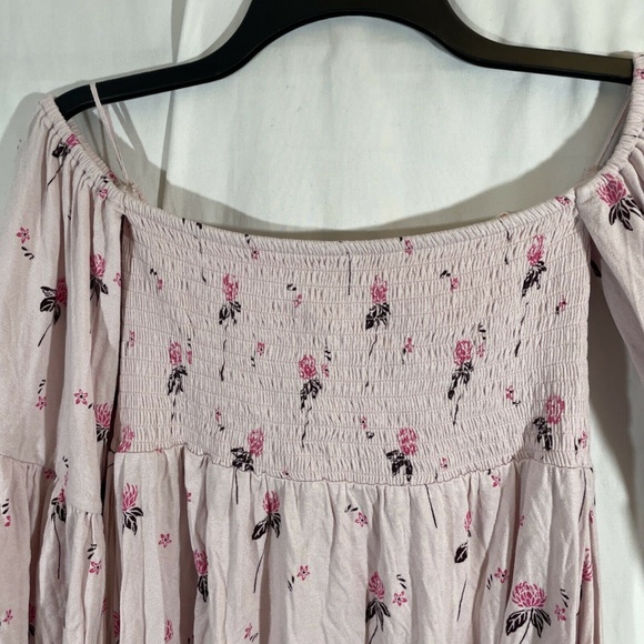 NWT $98 Free People [ XS ] Lana Off the Shoulder‎ Tunic Top in Cloud Berry - Picture 6 of 12